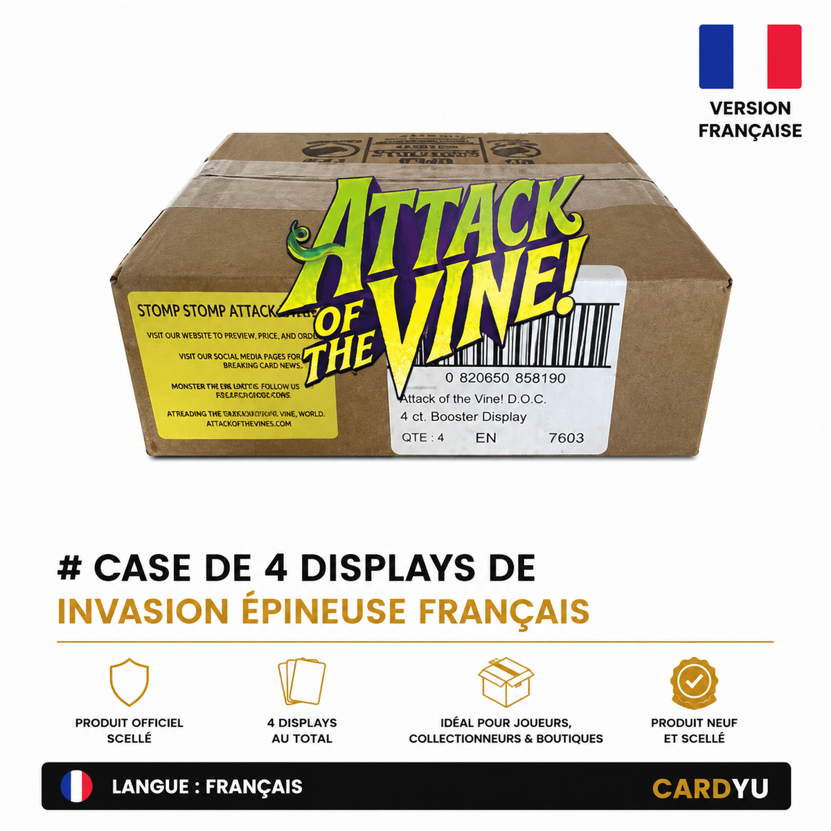 LORCANA - CASE -  4 Displays en Francais - Invasion Epineuse Chapitre 13 - CARDYU