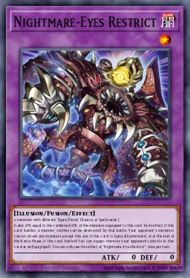 Nightmare-Eyes Restrict MAMO-FR122 Secret Rare - Yu-Gi-Oh! Magnificent Monsters