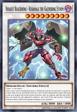 Assault Blackwing - Kusanagi the Gathering Storm MAMO-FR026 Ultra Rare - Yu-Gi-Oh! Magnificent Monsters