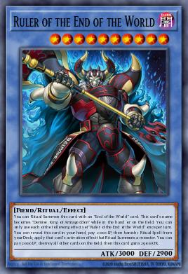 Ruler of the End of the World MAMO-FR121 Secret Rare - Yu-Gi-Oh! Magnificent Monsters