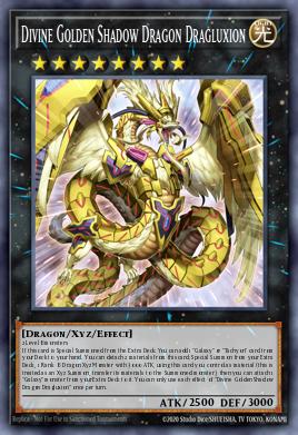 Divine Golden Shadow Dragon Dragluxion MAMO-FR085 Ultra Rare - Yu-Gi-Oh! Magnificent Monsters