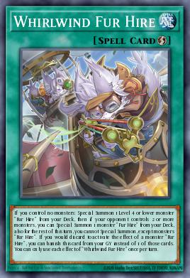 Whirlwind Fur Hire MAMO-FR106 Ultra Rare - Yu-Gi-Oh! Magnificent Monsters
