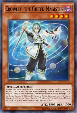 Crowley, the Gifted Magistus MAMO-FR059 Ultra Rare - Yu-Gi-Oh! Magnificent Monsters