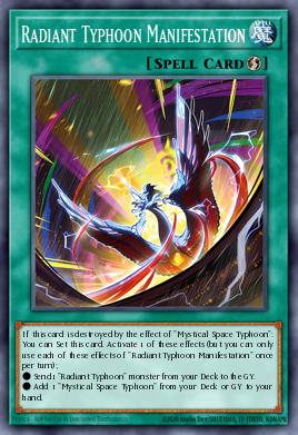 Radiant Typhoon Manifestation MAMO-FR102 Ultra Rare - Yu-Gi-Oh! Magnificent Monsters