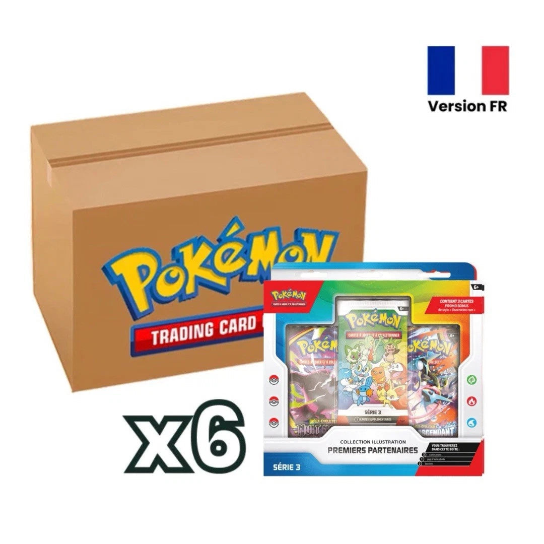 Pokemon JCC : Case de 6 Coffrets Collection Premiers Partenaires Illustration Serie 3 Francais - CARDYU